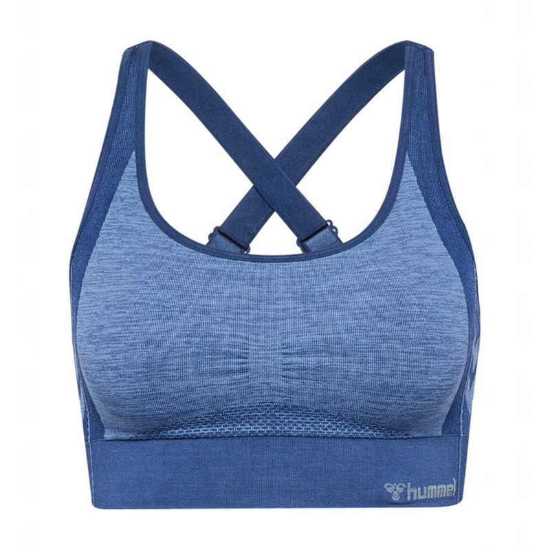 Hummel Mt Shine Seamless Ženske Sportski Grudnjak Plave | 581426-455