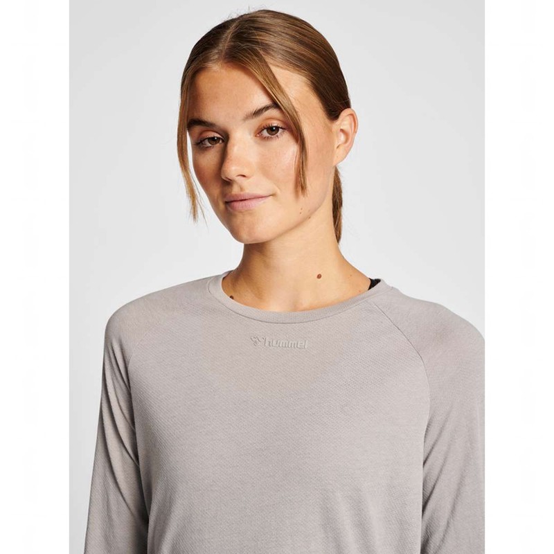 Hummel Mt Vanja L/S Ženske Majice Sive | 794518-467