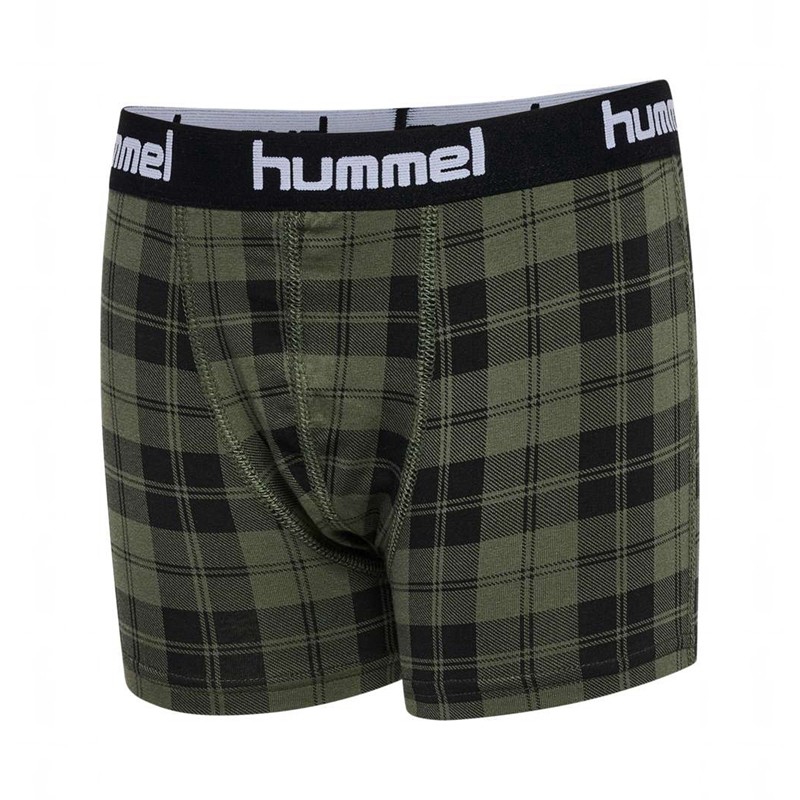 Hummel Nolan 2-pack Dječje Boxer Maslinasto Zelene | 109193-780