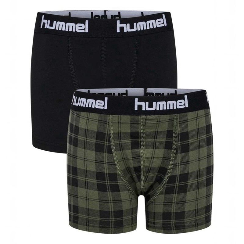Hummel Nolan 2-pack Dječje Boxer Maslinasto Zelene | 109193-780