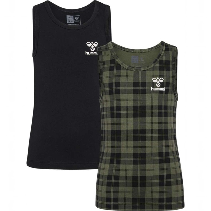 Hummel Nolan Tank Top 2-pack Dječje Majice Maslinasto Zelene | 521237-014