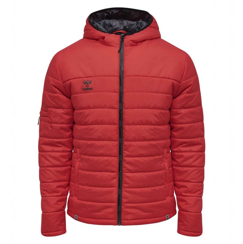 Hummel North Quilted Hood Muške Jakne Crvene | 415533-589