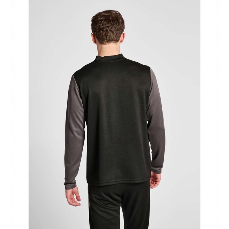 Hummel Ongrid 1/2 Zip Poly Sweat Muške Dukserice Crne | 838560-043