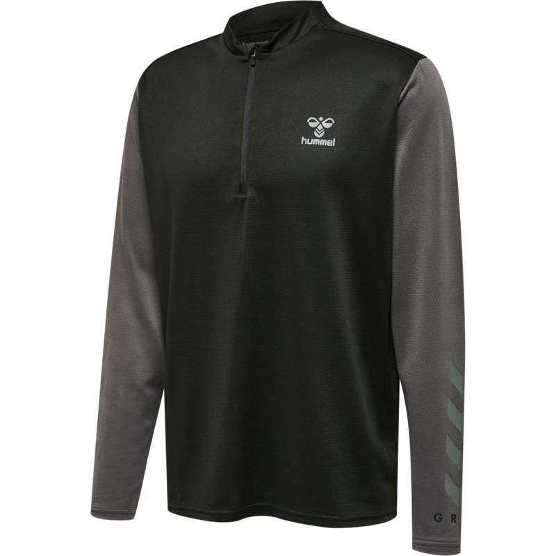 Hummel Ongrid 1/2 Zip Poly Sweat Muške Dukserice Crne | 838560-043