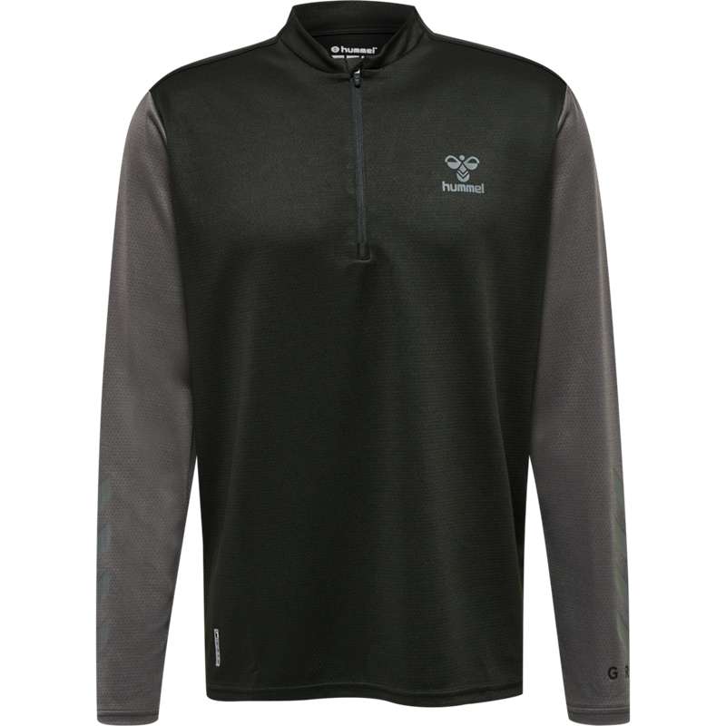 Hummel Ongrid 1/2 Zip Poly Sweat Muške Dukserice Crne | 838560-043