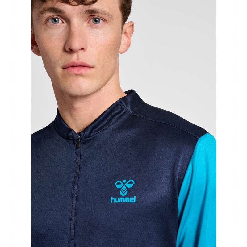 Hummel Ongrid 1/2 Zip Poly Sweat Muške Dukserice Tamnoplave | 074333-723