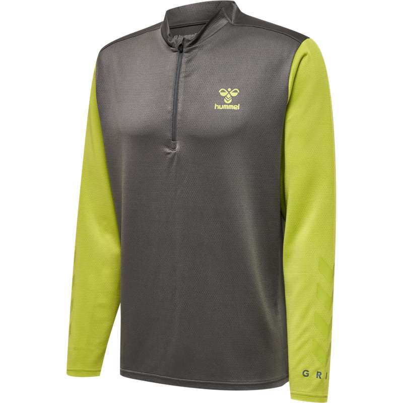Hummel Ongrid 1/2 Zip Poly Sweat Muške Dukserice Sive | 293697-689