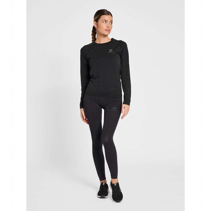 Hummel Ongrid Seamless L/S Wo Ženske Majice Crne | 017875-608