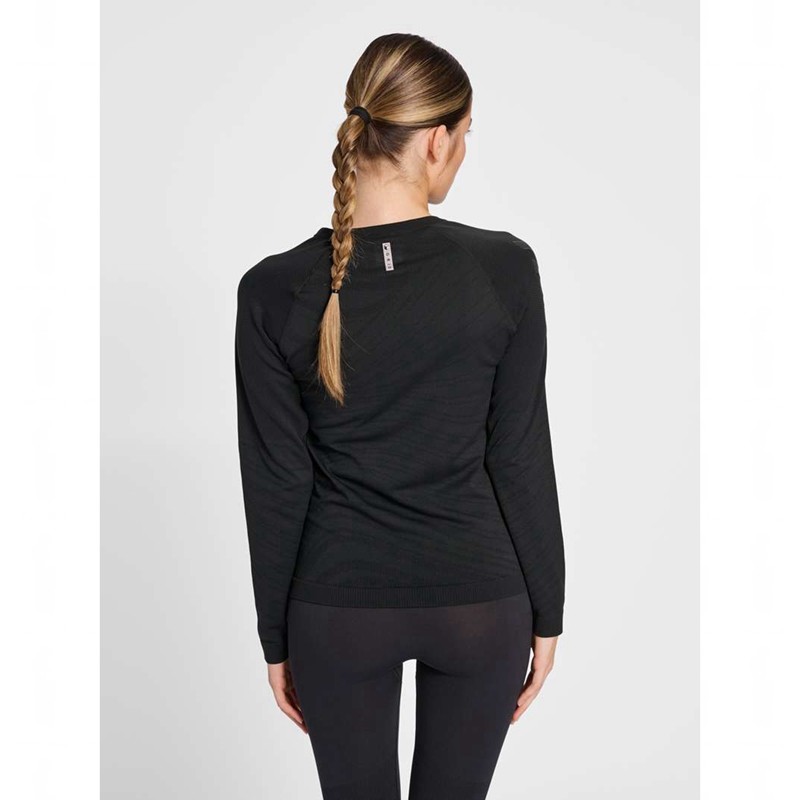 Hummel Ongrid Seamless L/S Wo Ženske Majice Crne | 017875-608