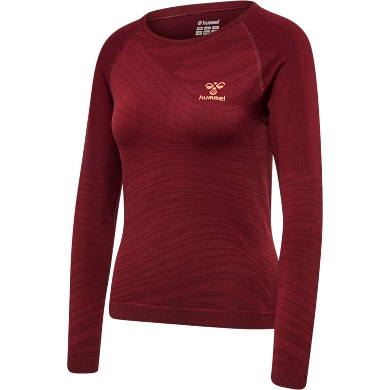 Hummel Ongrid Seamless L/S Wo Ženske Majice Crvene | 333431-188