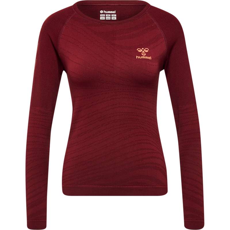 Hummel Ongrid Seamless L/S Wo Ženske Majice Crvene | 333431-188