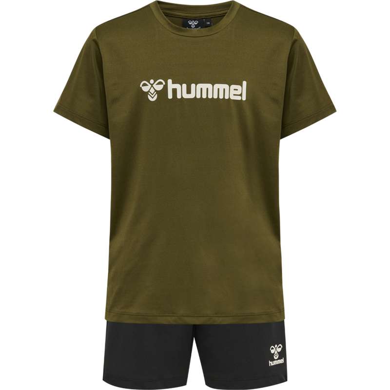Hummel Plag Shorts Dječje Sets Maslinasto Zelene | 255260-092
