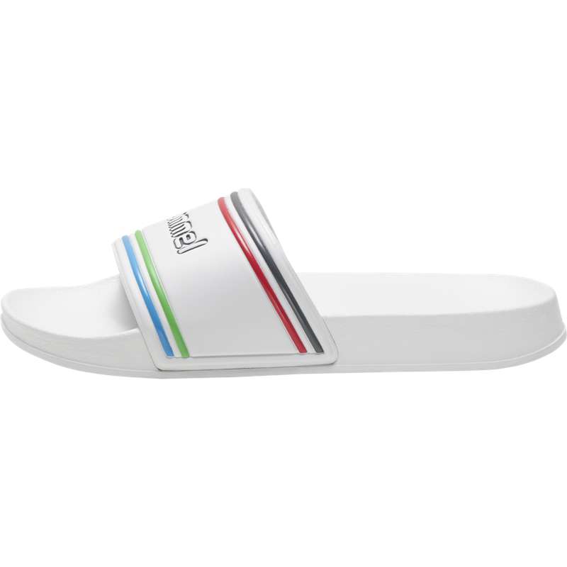 Hummel Pool Retro Muške Natikače Bijele | 749989-631