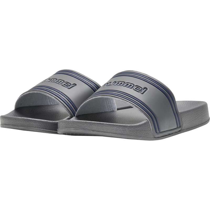 Hummel Pool Retro Muške Natikače Sive | 696180-417