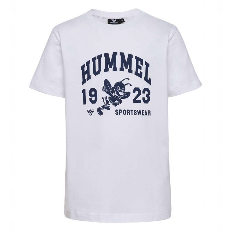 Hummel Print S/S Dječje Majice Bijele | 086442-557