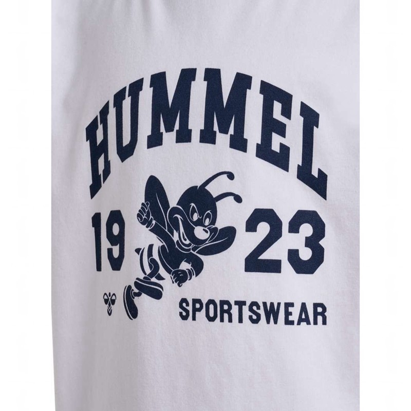Hummel Print S/S Dječje Majice Bijele | 086442-557
