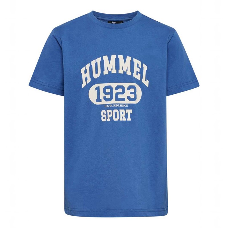 Hummel Print S/S Dječje Majice Plave | 634794-197