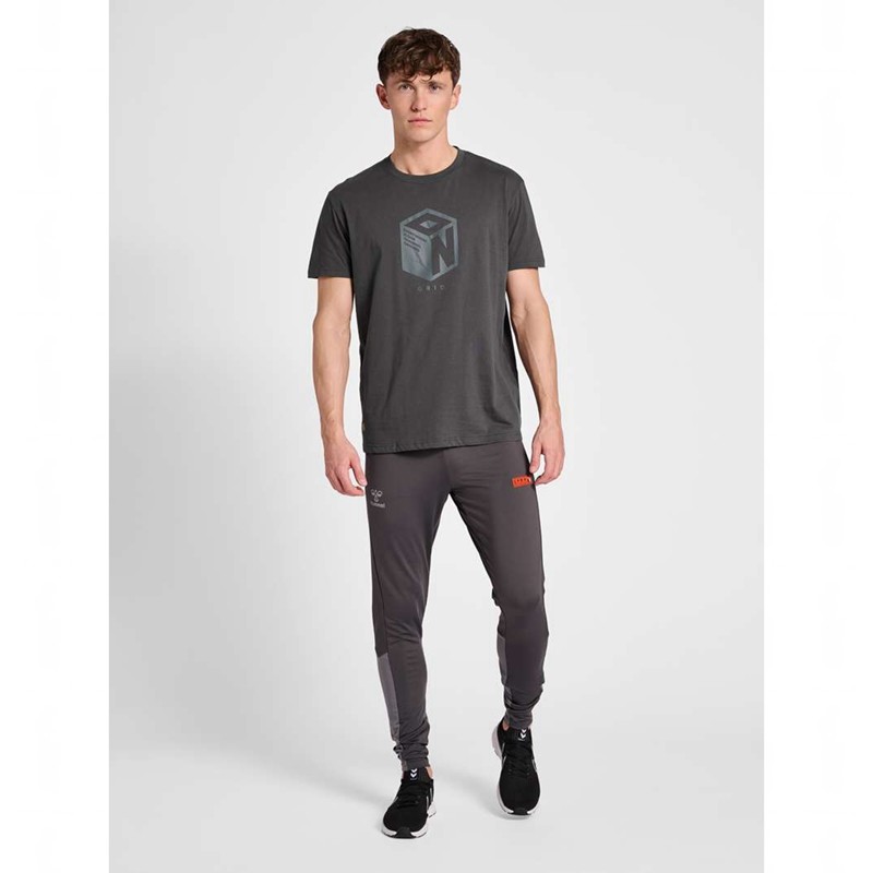 Hummel Pro Grid Cotton S/S Muške Sportska Odjeća Sive | 178191-055