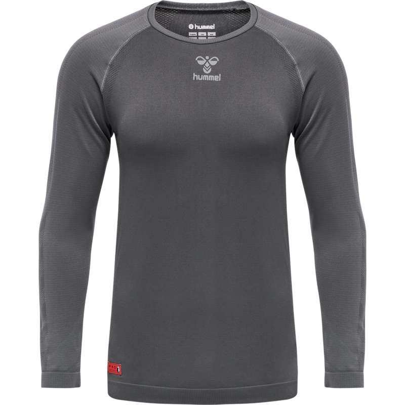Hummel Pro Grid Seamless L/S Muške Temeljni Sloj Sive | 545181-724