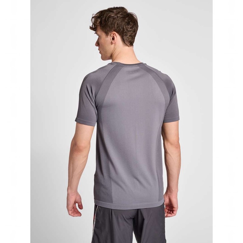 Hummel Pro Grid Seamless S/S Muške Temeljni Sloj Sive | 624859-867