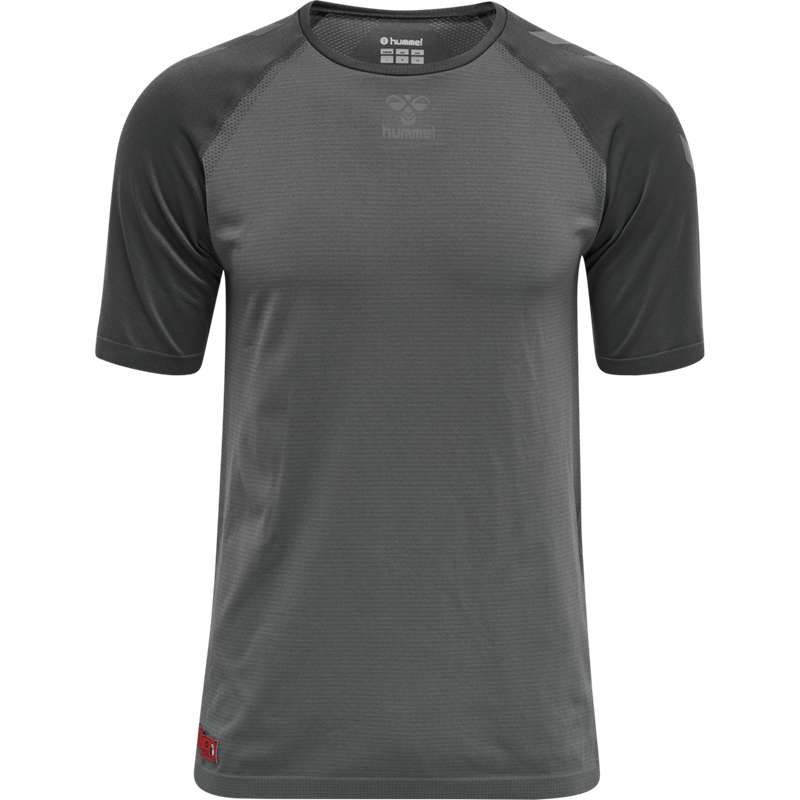 Hummel Pro Grid Seamless S/S Muške Temeljni Sloj Sive | 624859-867