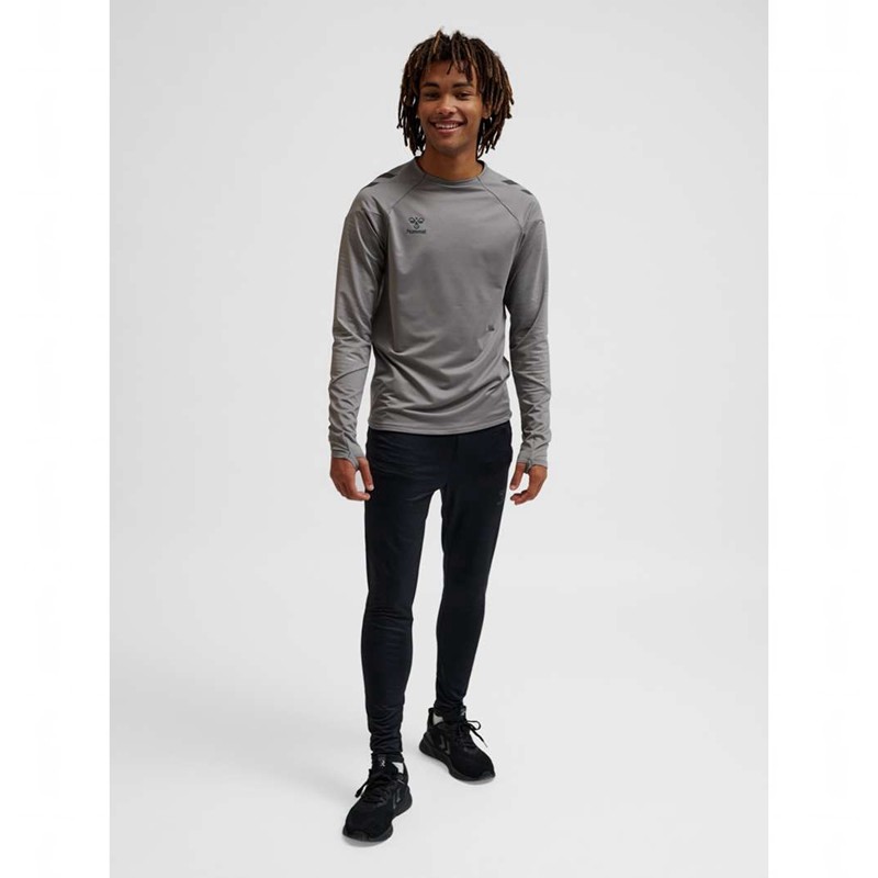 Hummel Pro Training Crew Sweat Muške Dukserice Sive | 981910-721