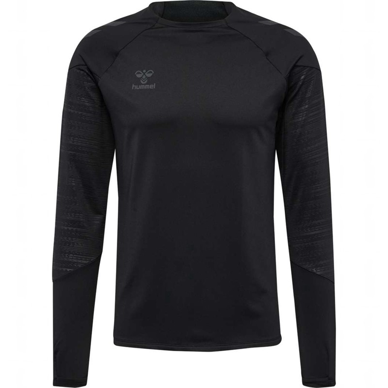 Hummel Pro Training Crew Sweat Muške Dukserice Crne | 625372-490