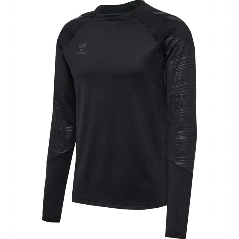 Hummel Pro Training Crew Sweat Muške Dukserice Crne | 625372-490
