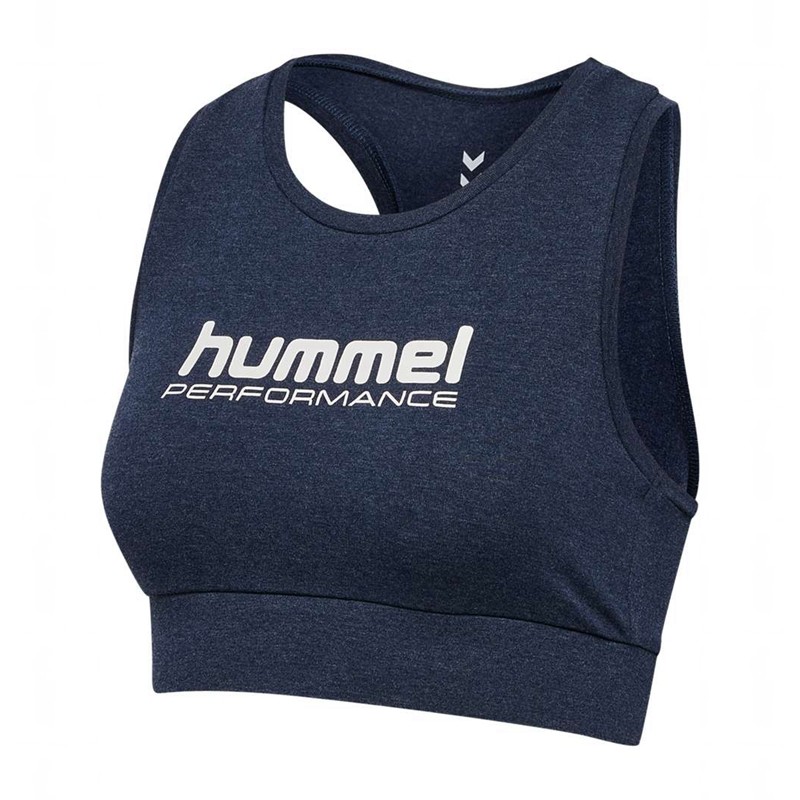 Hummel Pulse Logo Light Support Ženske Sportski Grudnjak Plave | 724097-434