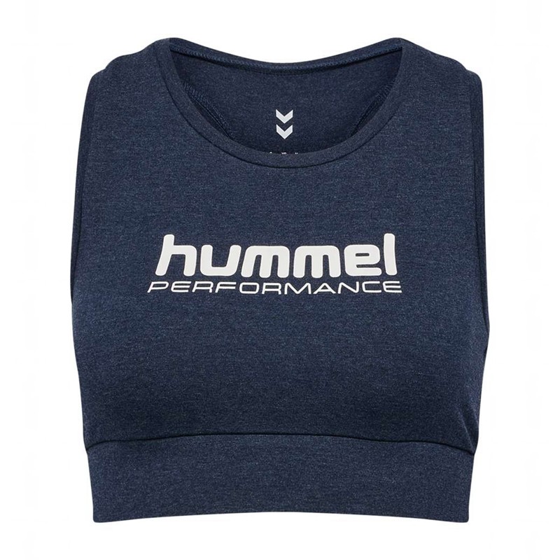 Hummel Pulse Logo Light Support Ženske Sportski Grudnjak Plave | 724097-434