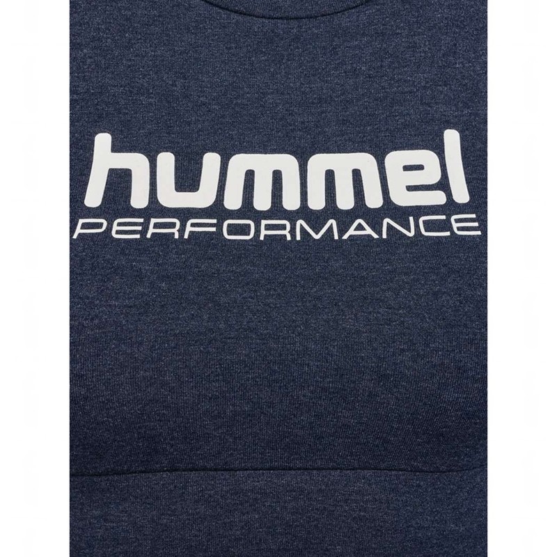 Hummel Pulse Logo Light Support Ženske Sportski Grudnjak Plave | 724097-434