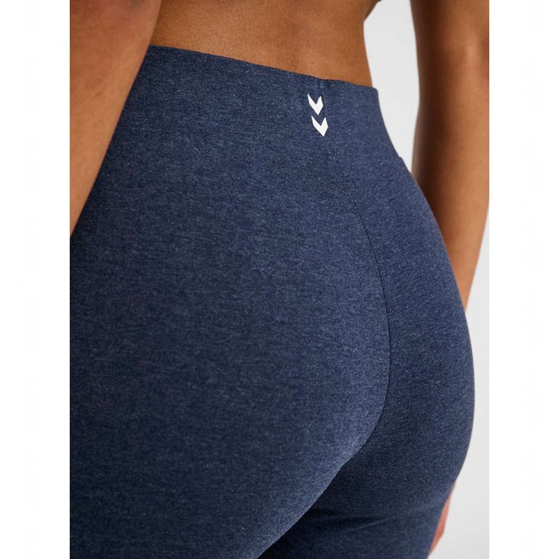 Hummel Pulse Logo Mw Tights Ženske Kratke Hlače Plave | 363113-029