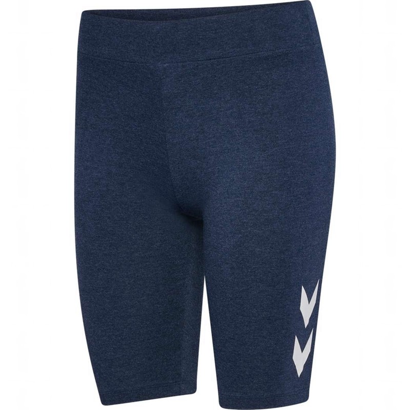 Hummel Pulse Logo Mw Tights Ženske Kratke Hlače Plave | 363113-029