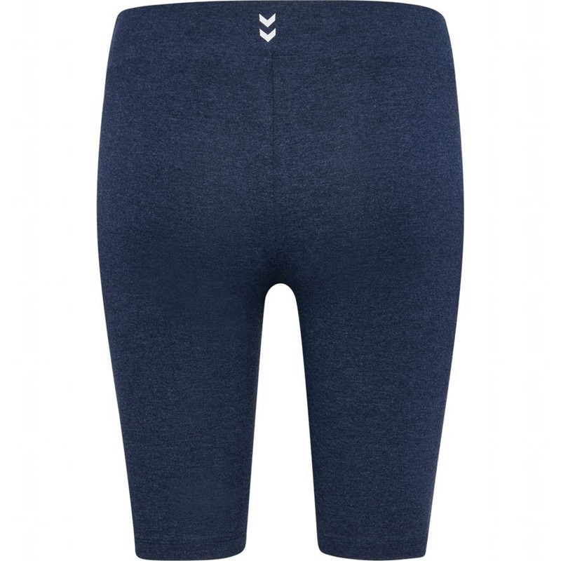 Hummel Pulse Logo Mw Tights Ženske Kratke Hlače Plave | 363113-029