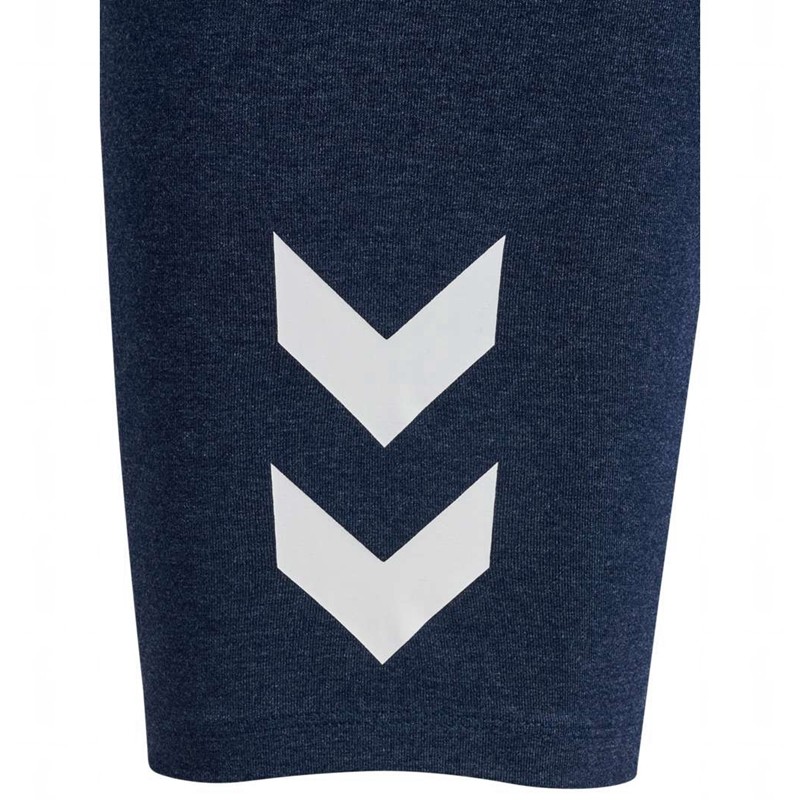 Hummel Pulse Logo Mw Tights Ženske Kratke Hlače Plave | 363113-029