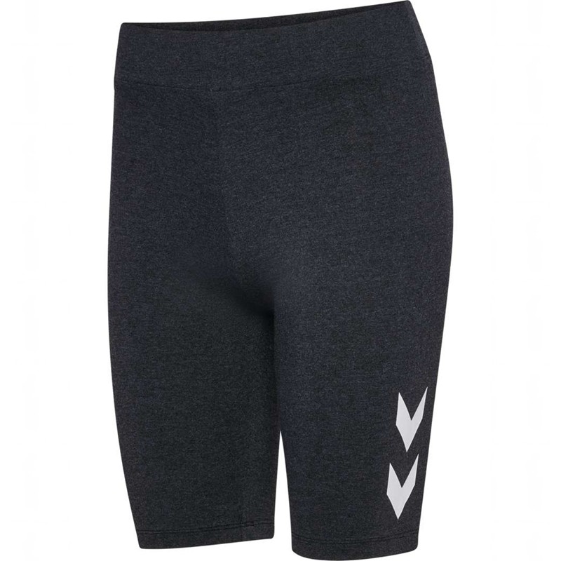 Hummel Pulse Logo Mw Tights Ženske Kratke Hlače Crne | 256003-160