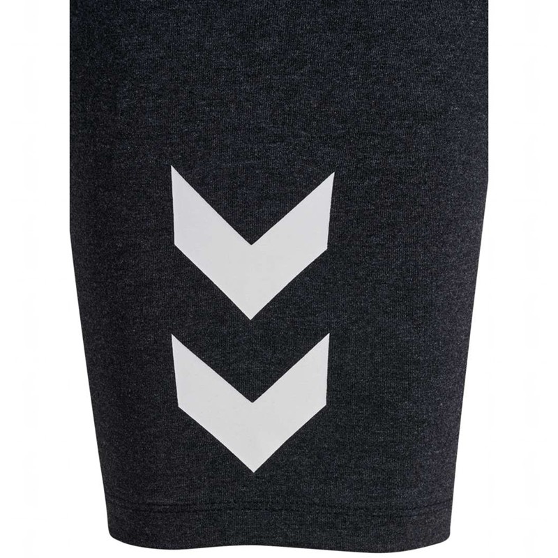Hummel Pulse Logo Mw Tights Ženske Kratke Hlače Crne | 256003-160