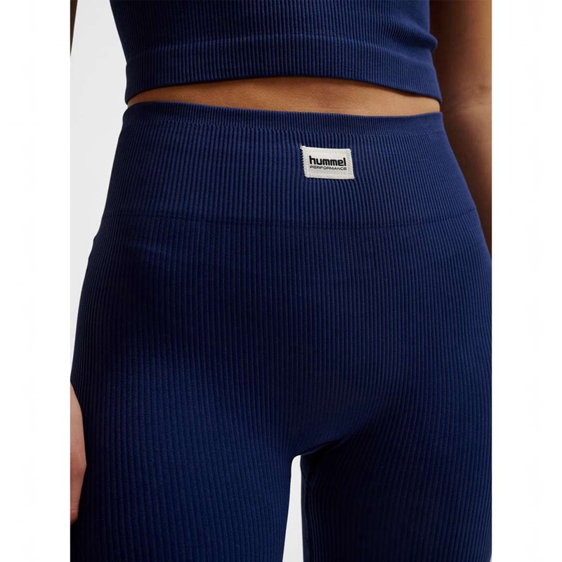 Hummel Pulse Seamless Rib Mw Ženske Hulahopke Tamnoplave | 338707-771