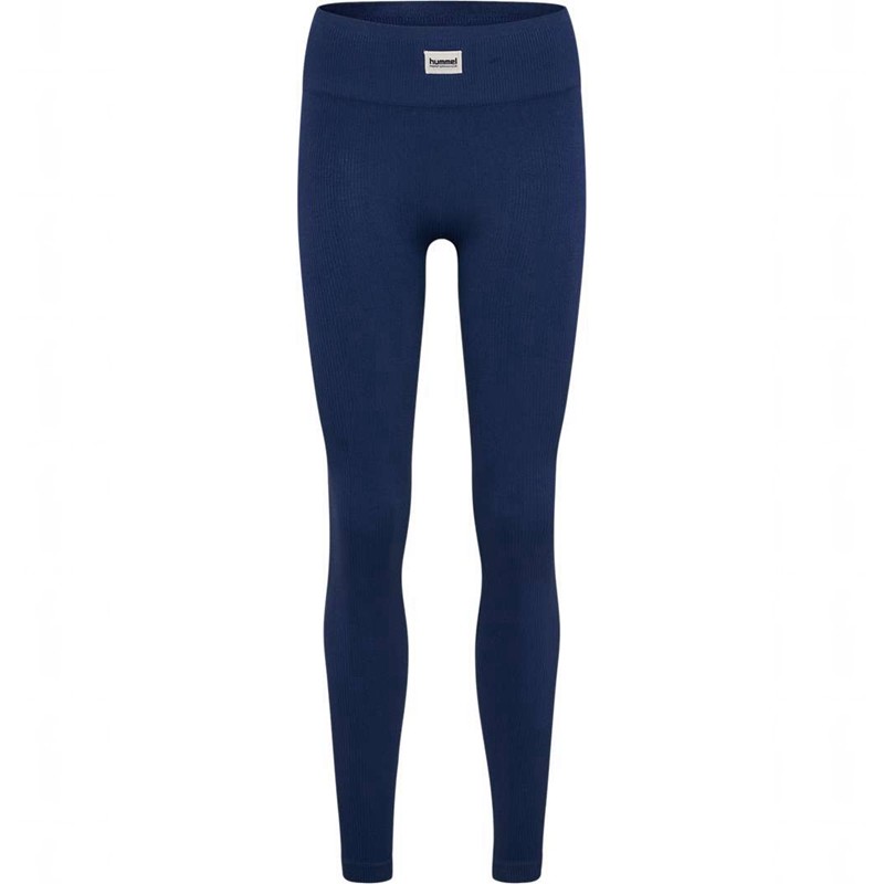 Hummel Pulse Seamless Rib Mw Ženske Hulahopke Tamnoplave | 338707-771