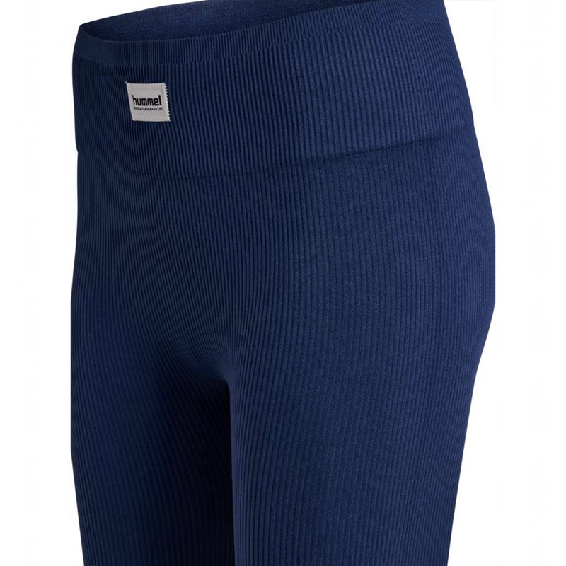 Hummel Pulse Seamless Rib Mw Ženske Hulahopke Tamnoplave | 338707-771