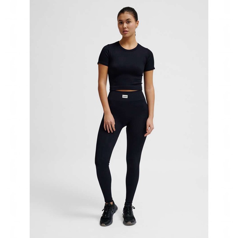 Hummel Pulse Seamless Rib Mw Ženske Hulahopke Crne | 249012-968