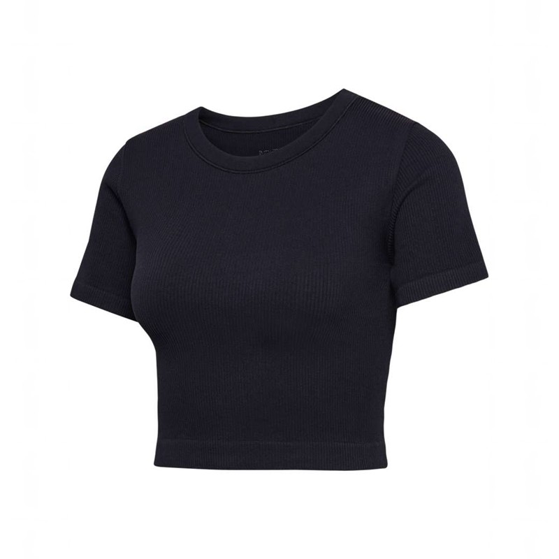 Hummel Pulse Seamless Rib W S/S Ženske Indoor Shoes Crne | 459268-481