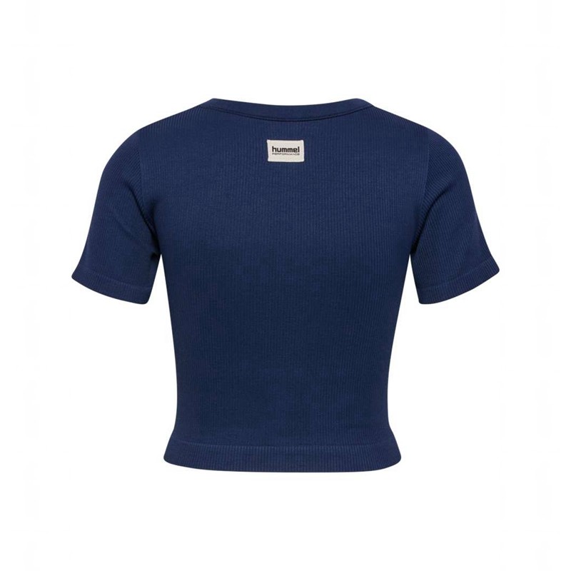 Hummel Pulse Seamless Rib W S/S Ženske Jakne Tamnoplave | 571006-454