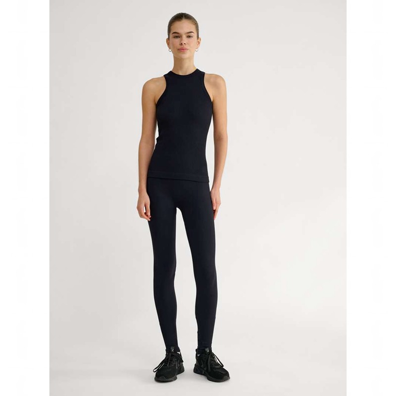 Hummel Pulse Seamless Rib W Ženske Majica s Kapuljačom Crne | 701528-590
