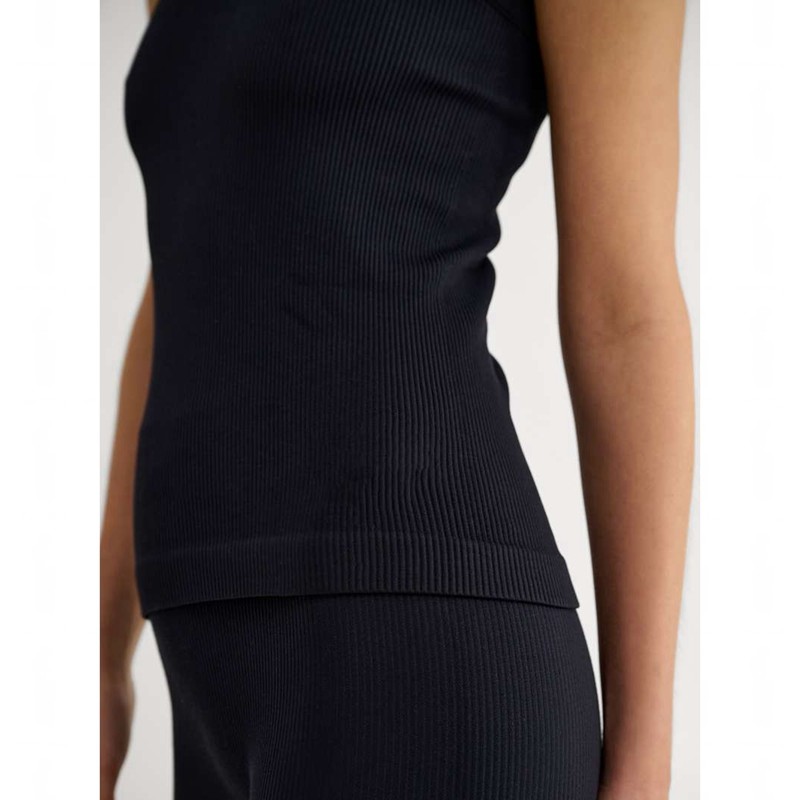 Hummel Pulse Seamless Rib W Ženske Majica s Kapuljačom Crne | 701528-590