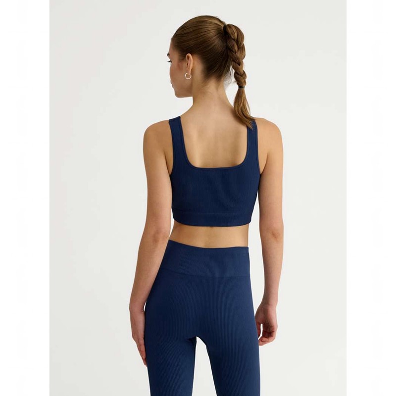 Hummel Pulse Seamless Rib Ženske Sportski Grudnjak Tamnoplave | 831266-336