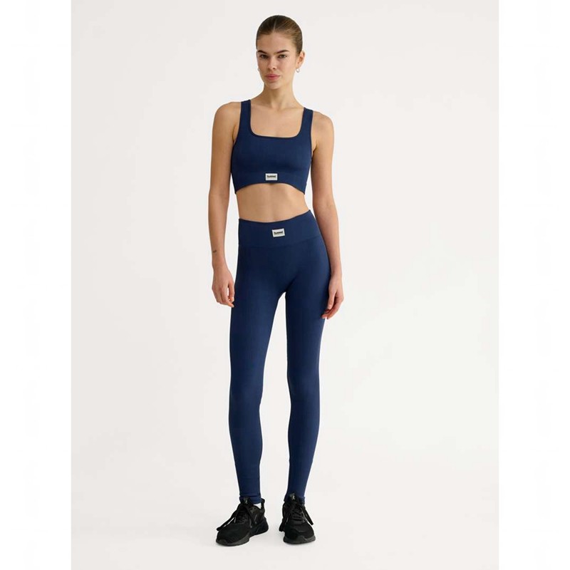 Hummel Pulse Seamless Rib Ženske Sportski Grudnjak Tamnoplave | 831266-336