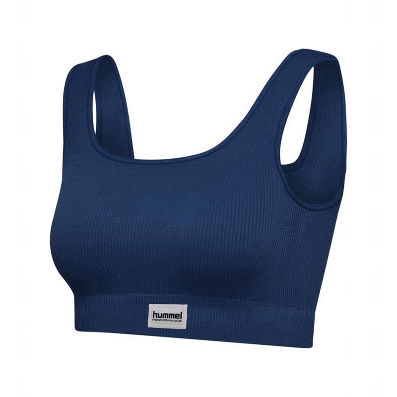 Hummel Pulse Seamless Rib Ženske Sportski Grudnjak Tamnoplave | 831266-336