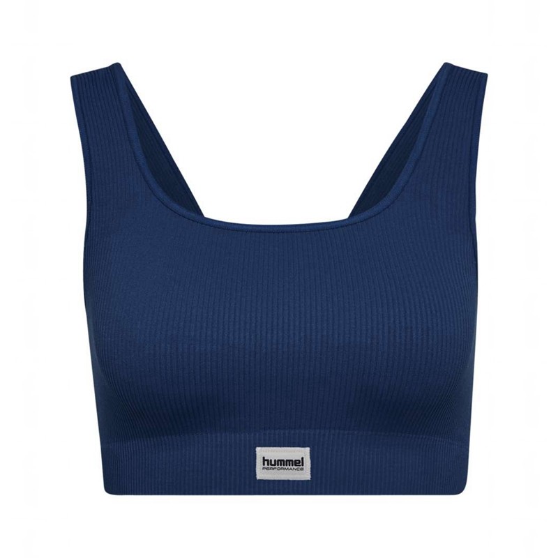 Hummel Pulse Seamless Rib Ženske Sportski Grudnjak Tamnoplave | 831266-336