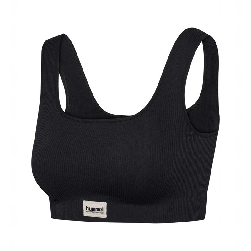 Hummel Pulse Seamless Rib Ženske Sportski Grudnjak Crne | 173951-334